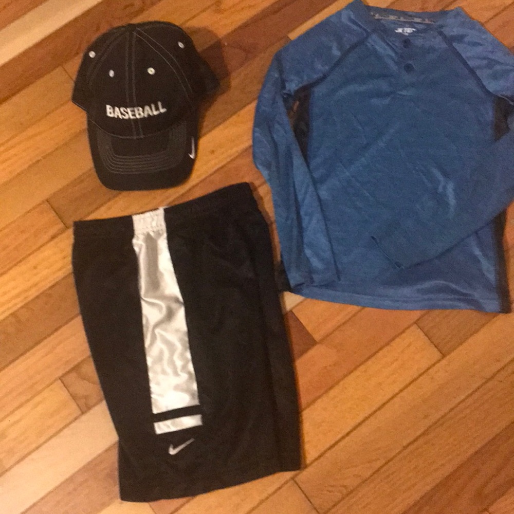 Boys shorts shirt hat